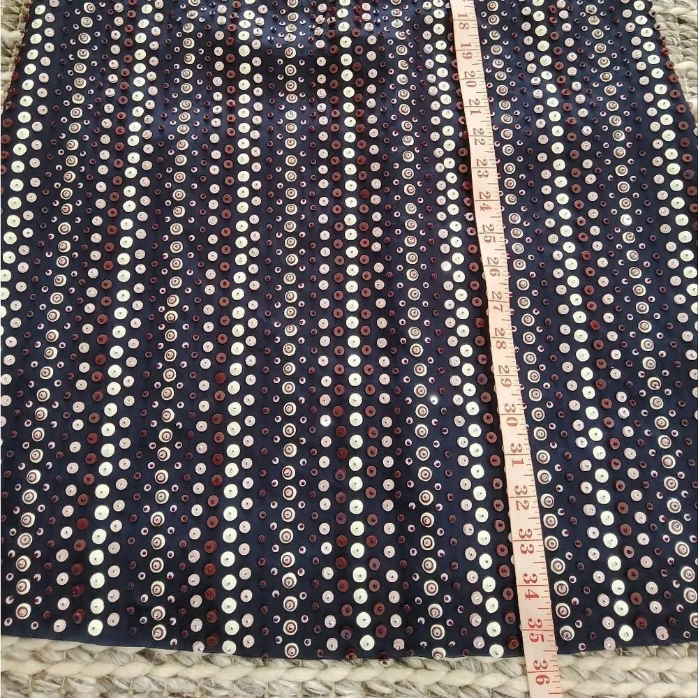 J.Crew Collection Navy Blue Sequin Dress Size 8
